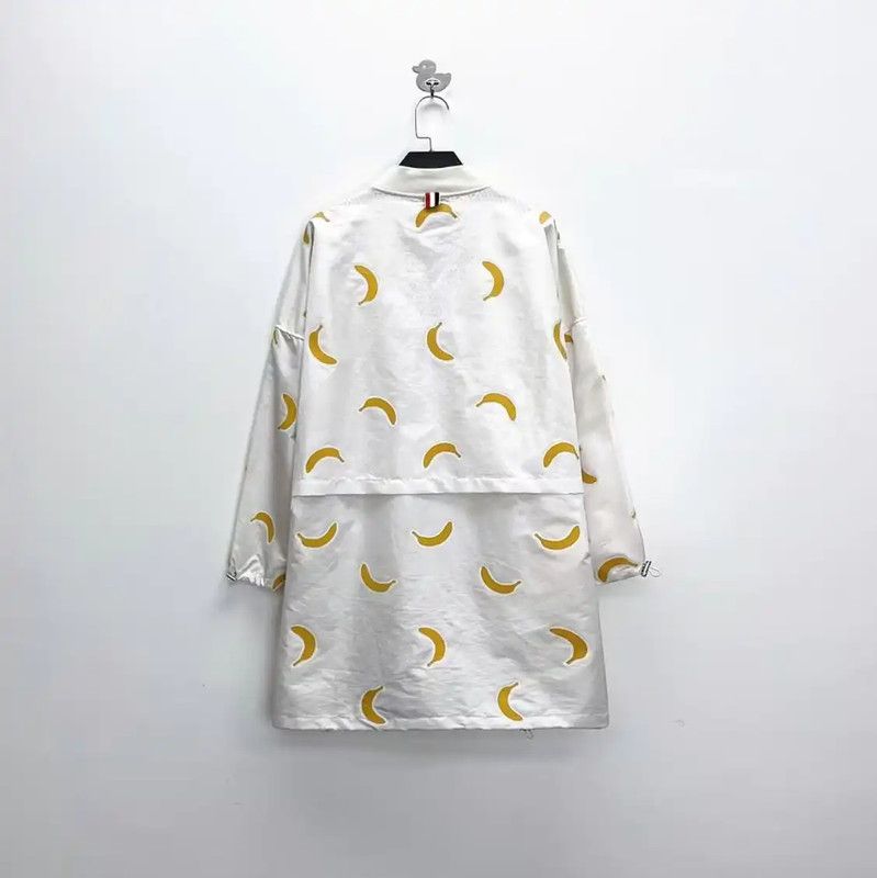 Thom Browne Thom Browne White Jacket with Yellow Print 0089 Size S / US 4 / IT 40 - 2 Thumbnail