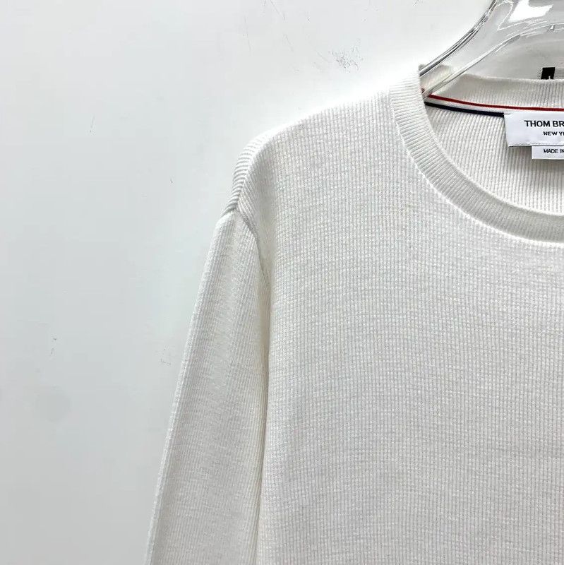 Thom Browne Thom Browne White Sweatshirt for Women 0089 Size S / US 4 / IT 40 - 3 Thumbnail