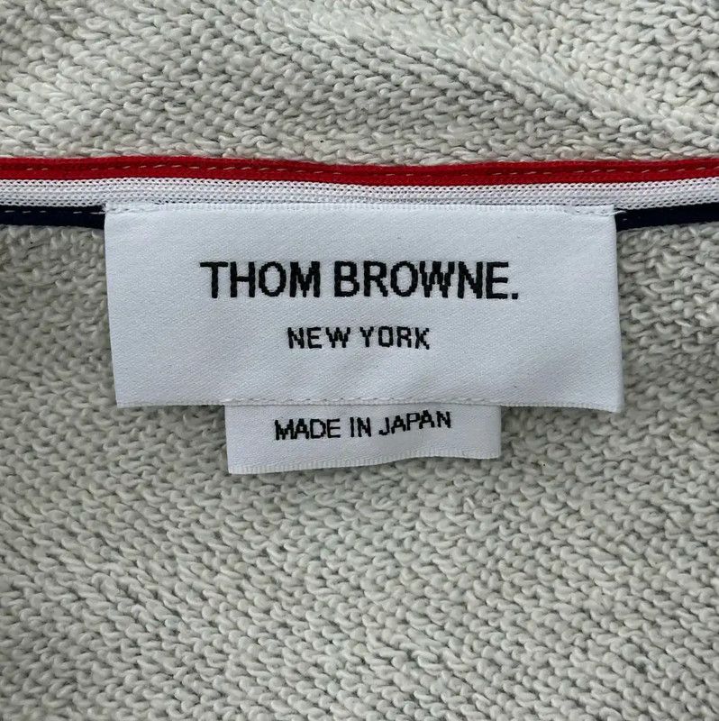Thom Browne Thom Browne Women's Gray Zip-Up Hoodie 0089 Size XS / US 0-2 / IT 36-38 - 3 Thumbnail