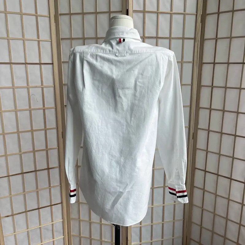 Thom Browne Thom Browne Women's White Cotton Shirt 0089 Size S / US 4 / IT 40 - 2 Thumbnail