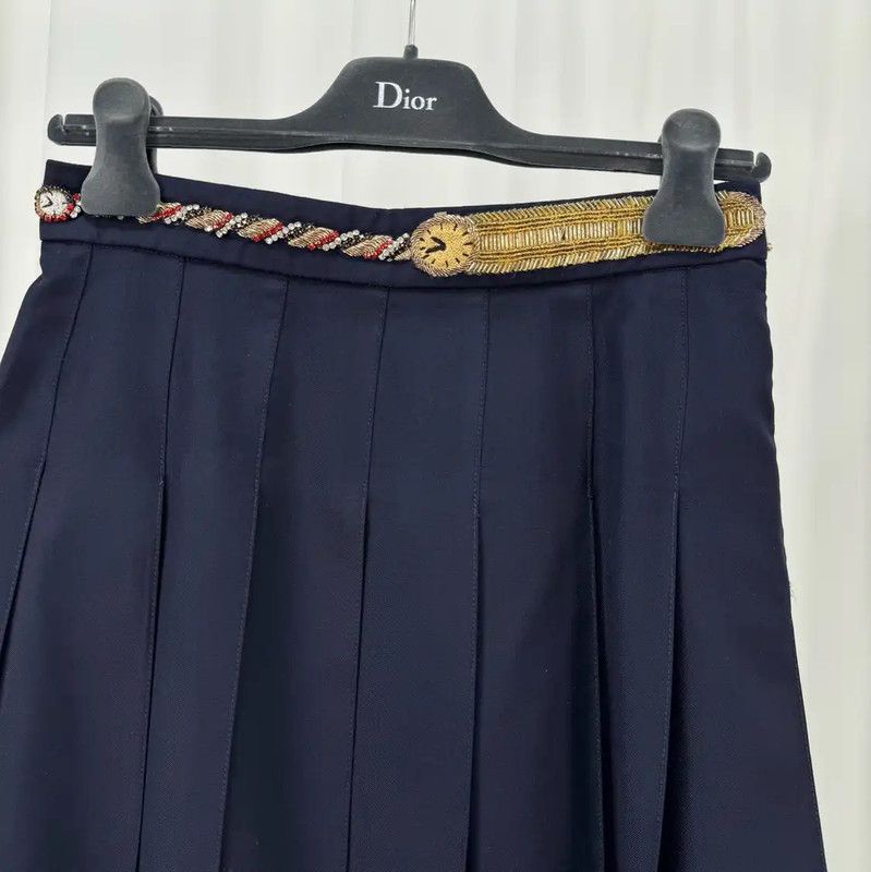 Thom Browne Thom Browne Pleated Wool Skirt for Summer 0089 Size 26" / US 2 / IT 38 - 3 Thumbnail