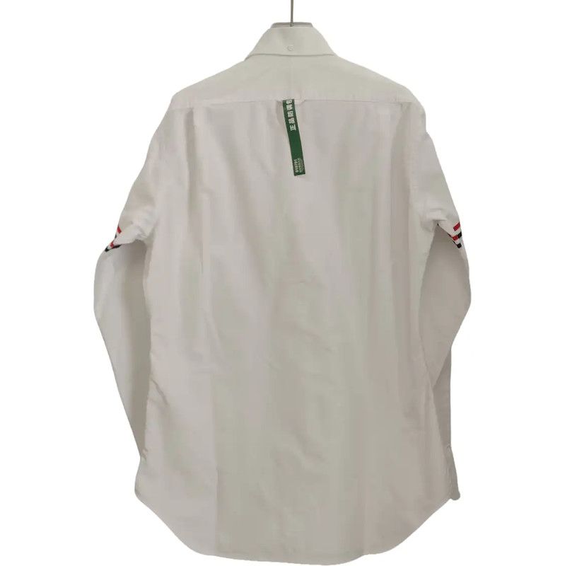 Thom Browne Thom Browne White Cotton Women's Shirt 0089 Size L / US 10 / IT 46 - 2 Thumbnail