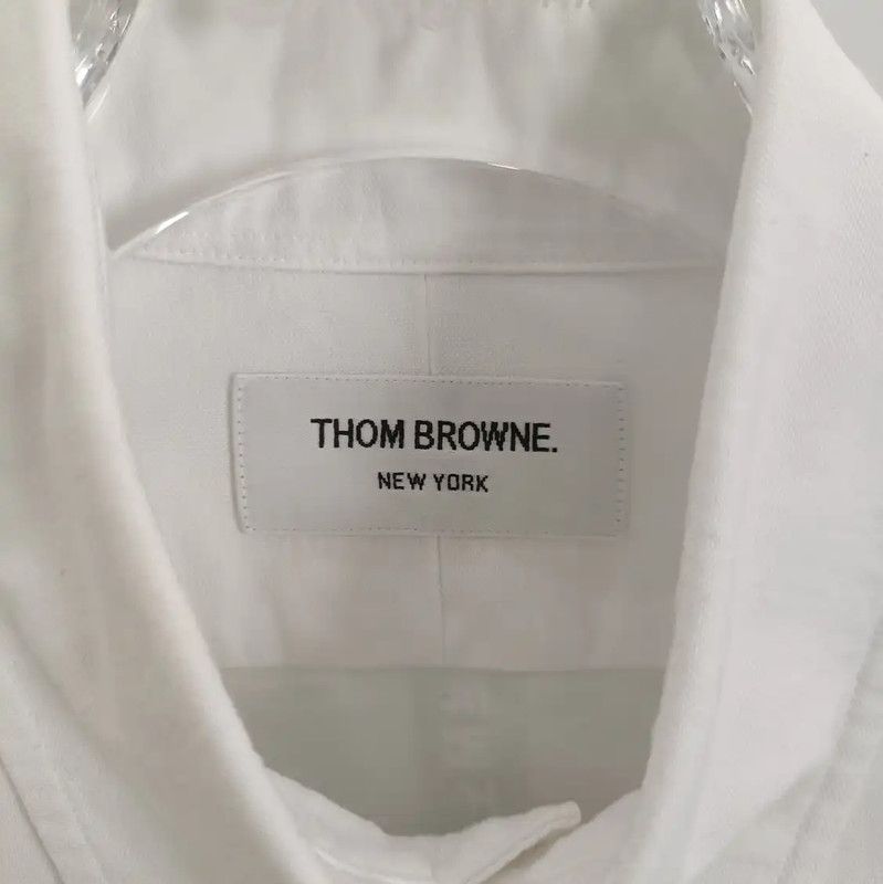 Thom Browne Thom Browne White Cotton Women's Shirt 0089 Size L / US 10 / IT 46 - 5 Thumbnail