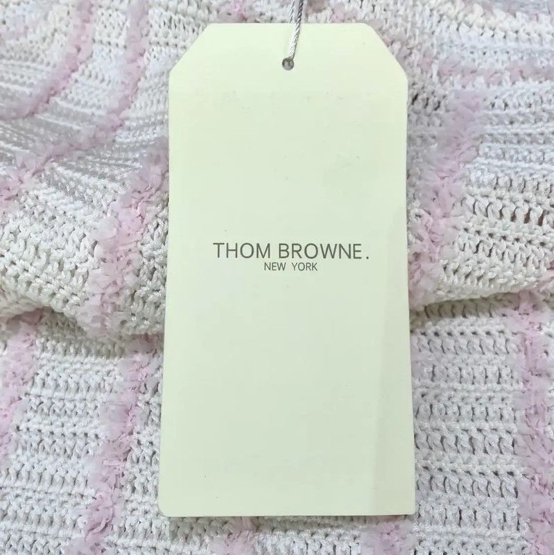 Thom Browne Thom Browne White Cotton Women's Dress 0089 Size XS / US 0-2 / IT 36-38 - 6 Thumbnail