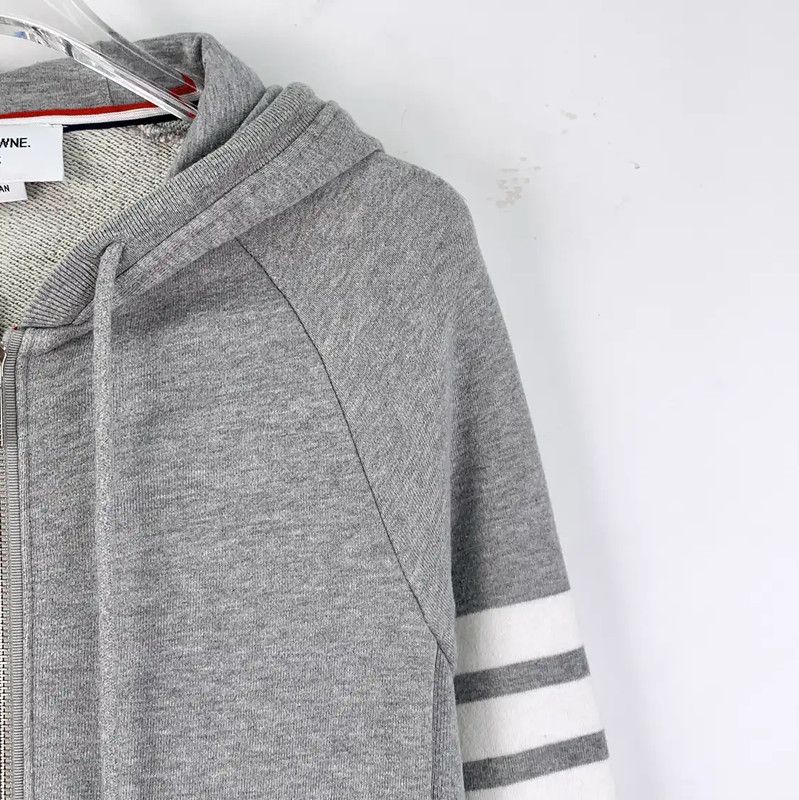 Thom Browne Thom Browne Gray Cotton Women's Jacket 0089 Size XS / US 0-2 / IT 36-38 - 3 Thumbnail