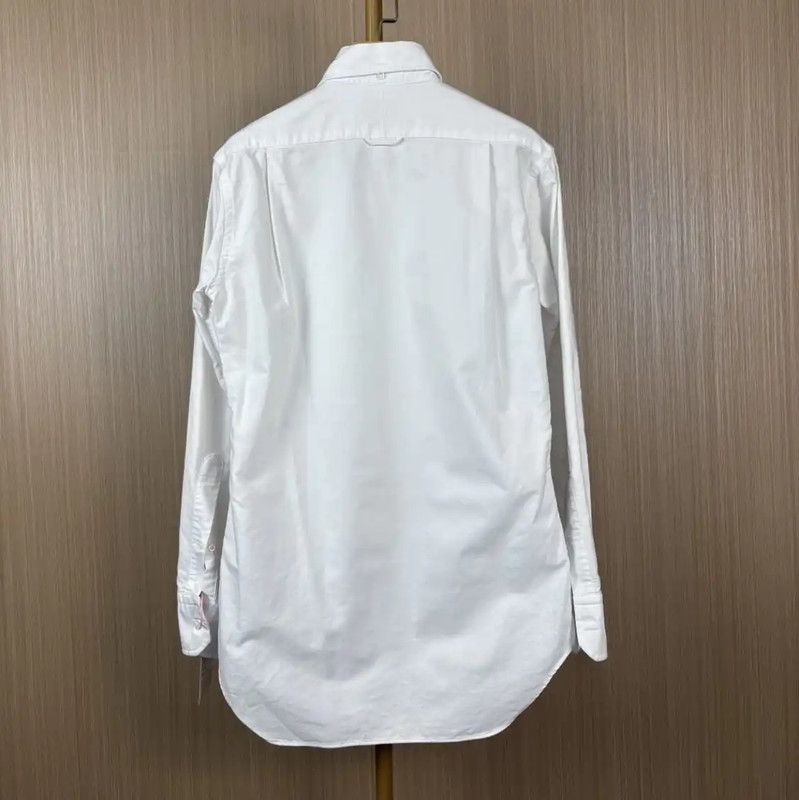 Thom Browne Thom Browne White Cotton Long Sleeve Shirt 0089 Size S / US 4 / IT 40 - 2 Thumbnail