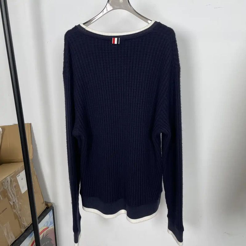 Thom Browne Thom Browne Women's Winter Striped Wool Sweatshirt 0089 Size S / US 4 / IT 40 - 2 Thumbnail
