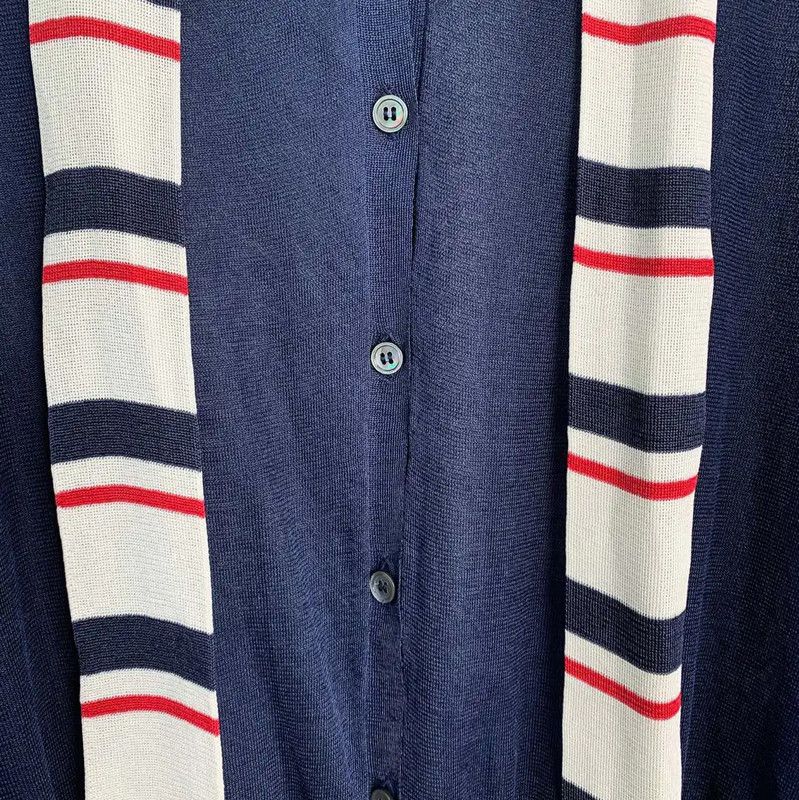 Thom Browne Thom Browne Blue Silk Women's Shirt 0089 Size M / US 6-8 / IT 42-44 - 6 Thumbnail