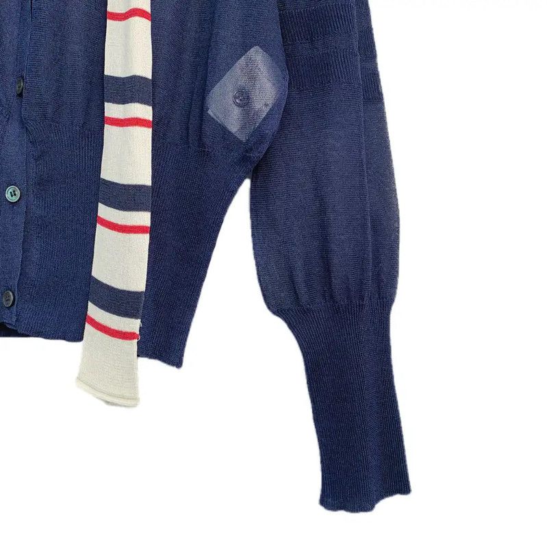 Thom Browne Thom Browne Blue Silk Women's Shirt 0089 Size M / US 6-8 / IT 42-44 - 5 Thumbnail