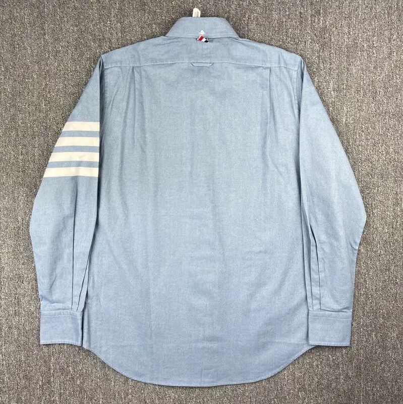 Thom Browne Thom Browne Light Blue Cotton Women's Shirt 0089 Size XL / US 12-14 / IT 48-50 - 2 Thumbnail