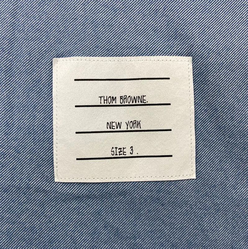 Thom Browne Thom Browne Light Blue Cotton Women's Shirt 0089 Size XL / US 12-14 / IT 48-50 - 4 Thumbnail
