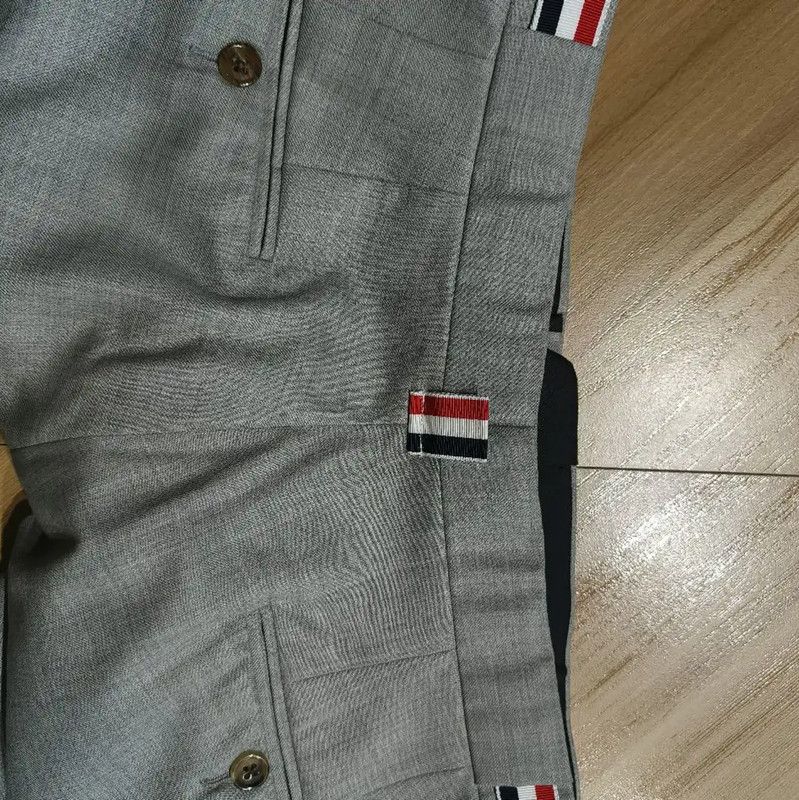 Thom Browne Thom Browne XL Gray Polyester Women's Casual Pants 0089 Size 30" / US 8 / IT 44 - 3 Thumbnail