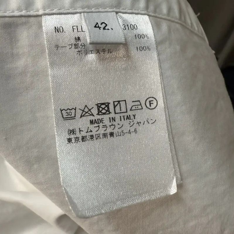 Thom Browne Thom Browne White Cotton Women's Shirt 0089 Size M / US 6-8 / IT 42-44 - 4 Thumbnail