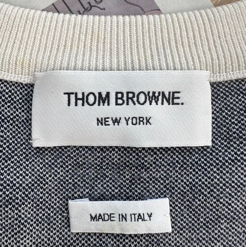 Thom Browne Thom Browne Gray Wool Sweater for Women 0089 Size S / US 4 / IT 40 - 10 Thumbnail