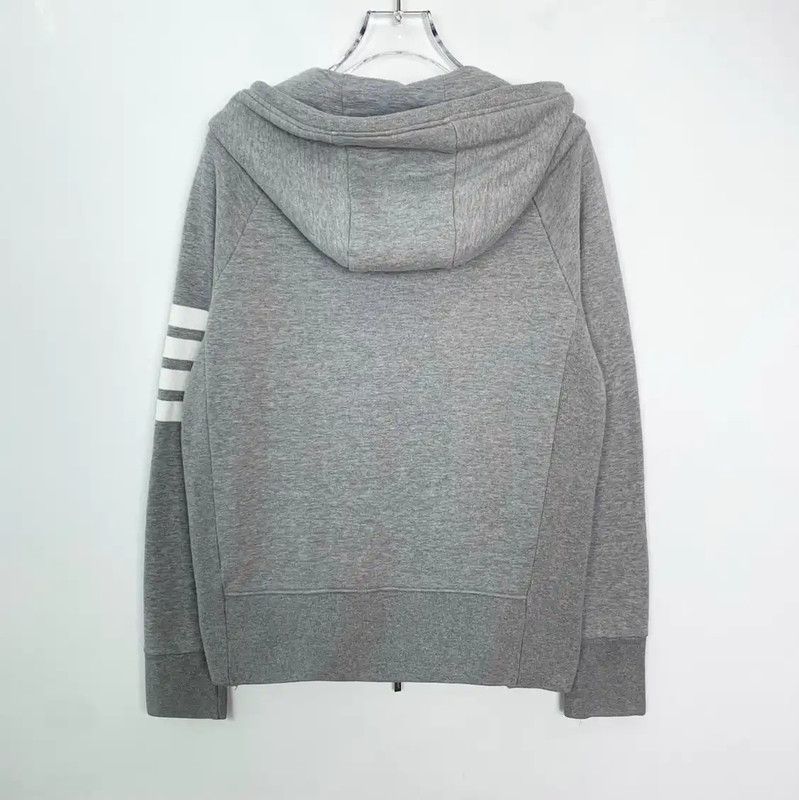 Thom Browne Thom Browne Gray Cotton Womens Hoodie 0089 Size L / US 10 / IT 46 - 2 Thumbnail