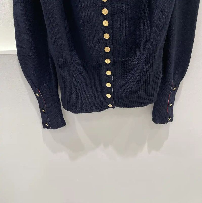 Thom Browne Thom Browne Blue Long Sleeve Pullover Sweater 0089 Size ONE SIZE - 4 Thumbnail
