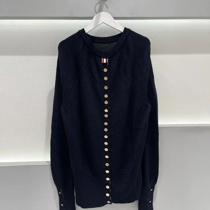 Thom Browne Thom Browne Blue Long Sleeve Pullover Sweater 0089 Size ONE SIZE - 2 Thumbnail