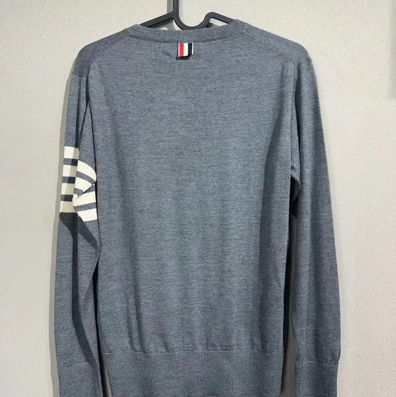 Thom Browne Thom Browne Gray Cotton Blend Women's Pullover 0089 Size ONE SIZE - 2 Thumbnail