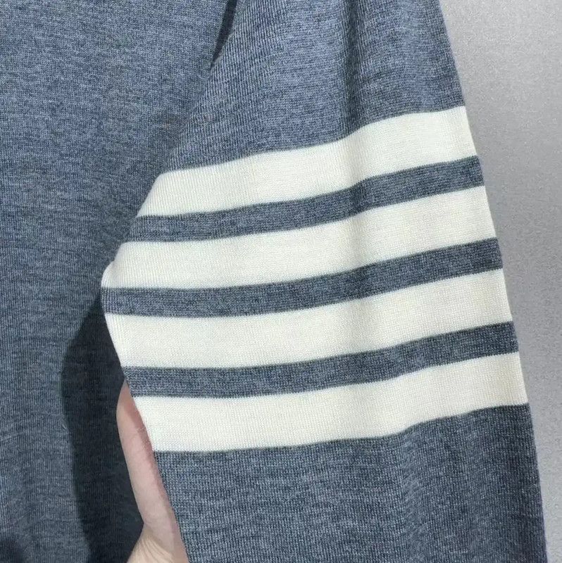 Thom Browne Thom Browne Gray Cotton Blend Women's Pullover 0089 Size ONE SIZE - 3 Thumbnail