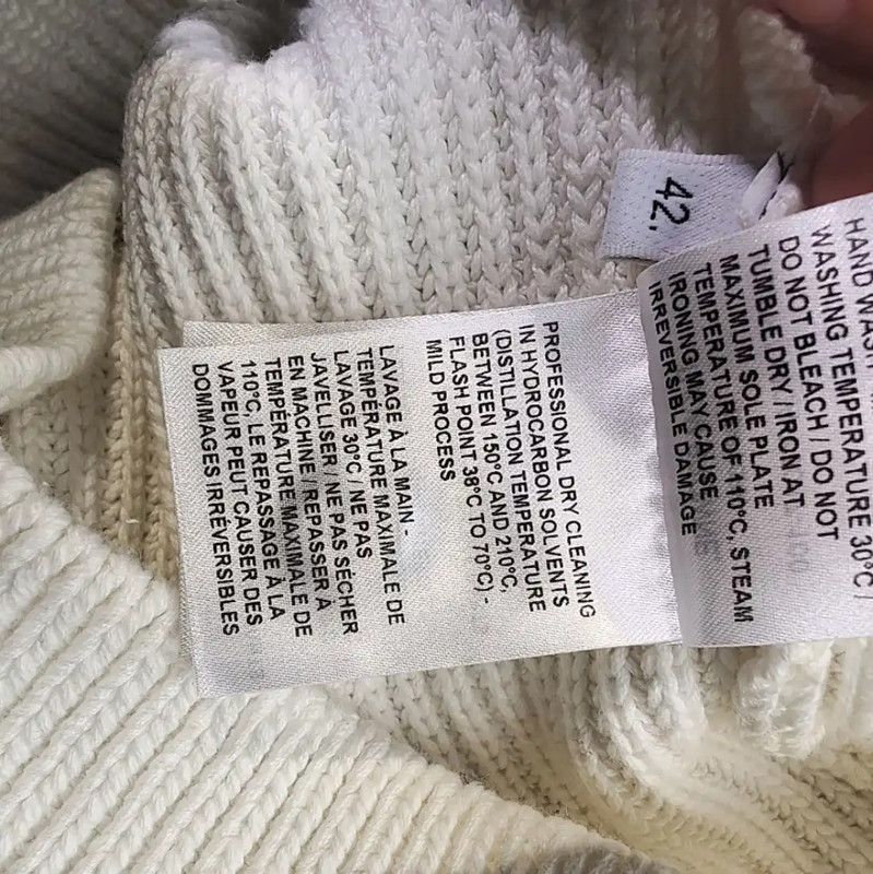 Thom Browne Thom Browne White Wool Women's Pullover Sweater 0089 Size L / US 10 / IT 46 - 7 Thumbnail