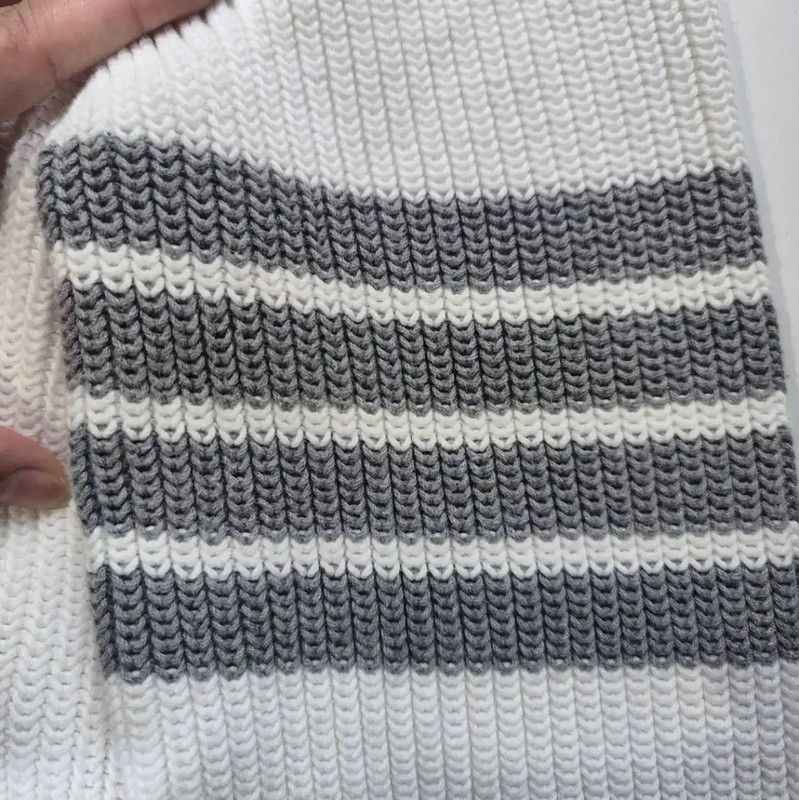 Thom Browne Thom Browne White Wool Women's Pullover Sweater 0089 Size L / US 10 / IT 46 - 4 Thumbnail