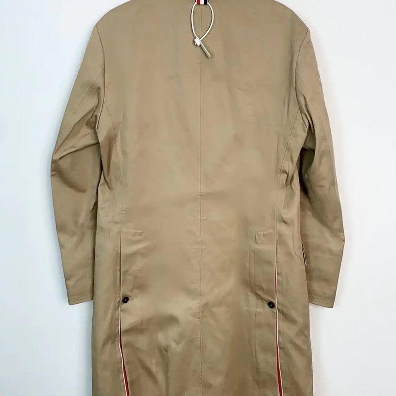Thom Browne Thom Browne Women's Khaki Cotton Trench Coat 0089 Size XL / US 12-14 / IT 48-50 - 2 Thumbnail