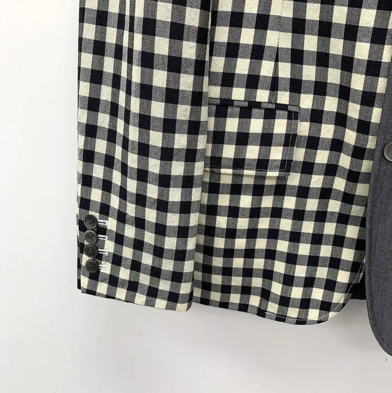Thom Browne Thom Browne Color Block Wool Women's Jacket 0089 Size S / US 4 / IT 40 - 4 Thumbnail