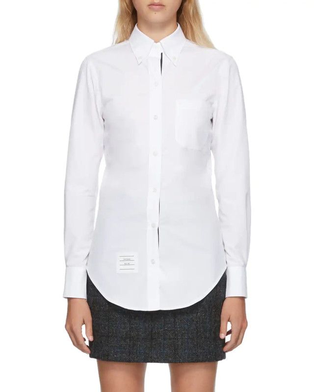 Thom Browne Thom Browne White Cotton Women's Shirt 0089 Size XL / US 12-14 / IT 48-50 - 6 Thumbnail