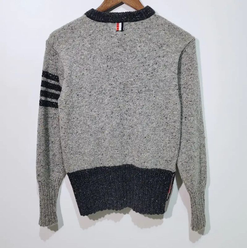Thom Browne Thom Browne Dark Gray Wool Sweater for Women 0089 Size M / US 6-8 / IT 42-44 - 2 Thumbnail