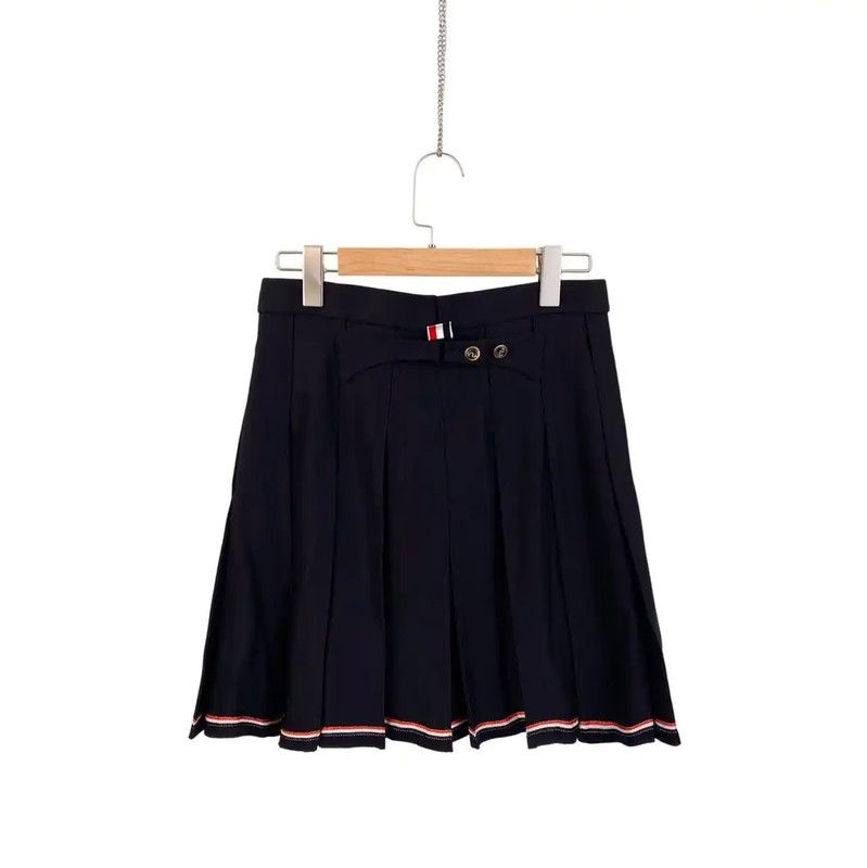 Thom Browne Thom Browne Black Wool Women's Skirt 0089 Size 36" / US 14 / IT 50 - 2 Thumbnail