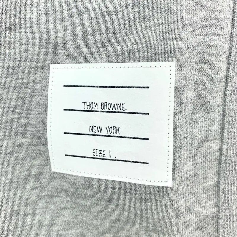 Thom Browne Thom Browne Gray Cotton Women's Sweatshirt 0089 Size S / US 4 / IT 40 - 6 Thumbnail