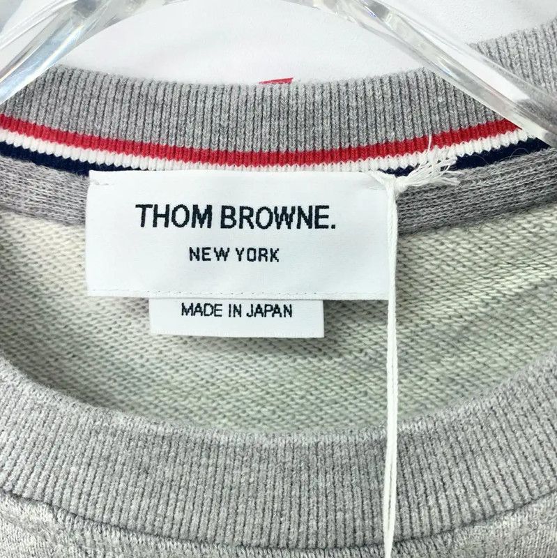 Thom Browne Thom Browne Gray Cotton Women's Sweatshirt 0089 Size S / US 4 / IT 40 - 5 Thumbnail