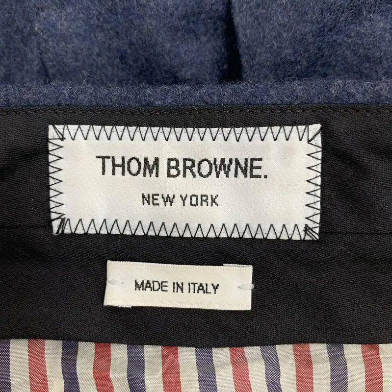Thom Browne Thom Browne Navy Wool Pleated Skirt 0089 Size 23" - 5 Thumbnail