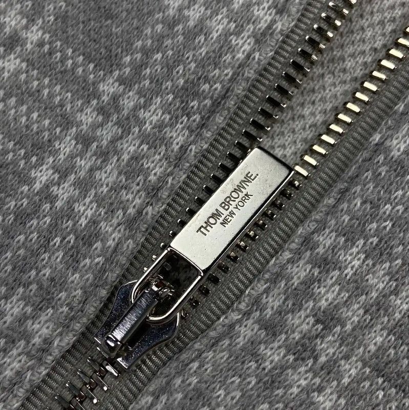 Thom Browne Thom Browne Women's Gray Cotton Jacket 0089 Size M / US 6-8 / IT 42-44 - 4 Thumbnail