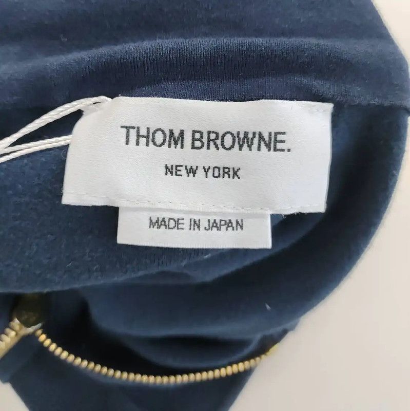Thom Browne Thom Browne Women's Navy Cotton Jacket 0089 Size L / US 10 / IT 46 - 3 Thumbnail