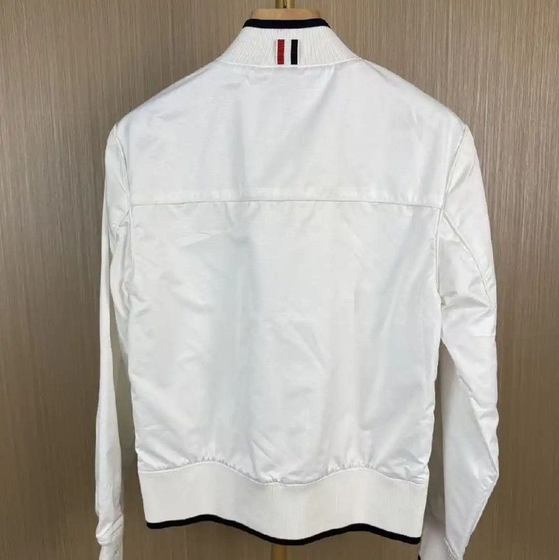 Thom Browne Thom Browne Women's White Jacket 0089 Size L / US 10 / IT 46 - 2 Thumbnail