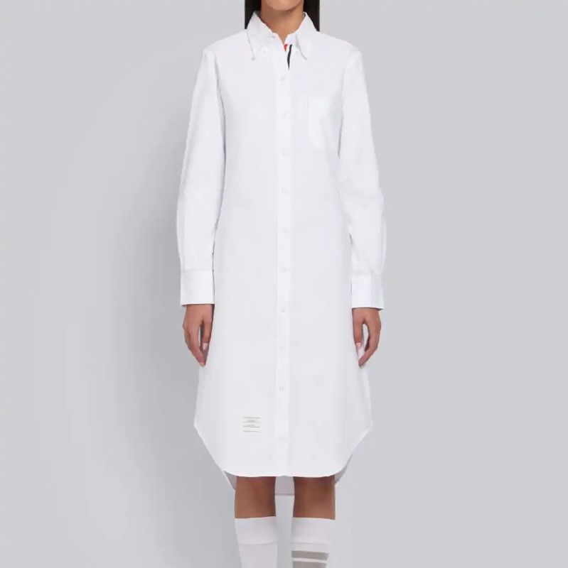 Thom Browne Thom Browne White Cotton Shirt for Women 0089 Size M / US 6-8 / IT 42-44 - 7 Thumbnail