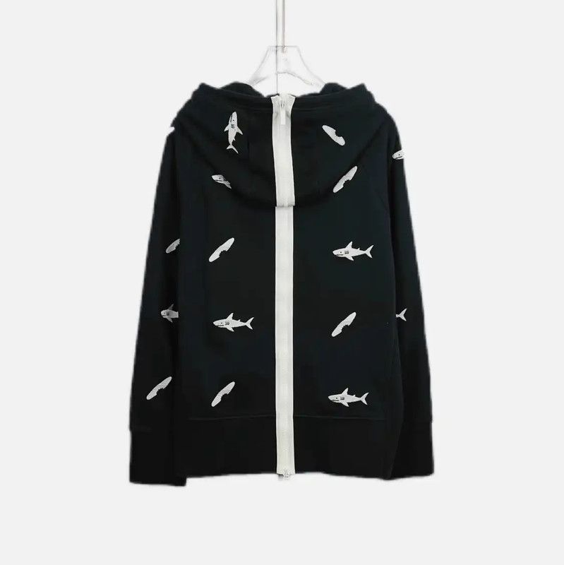 Thom Browne Thom Browne Black Cotton Long Sleeve Hoodie 0089 Size M / US 6-8 / IT 42-44 - 2 Thumbnail