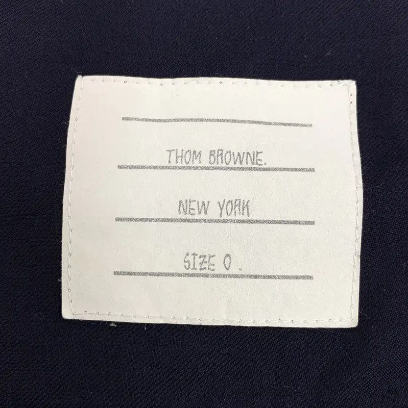Thom Browne Thom Browne Women's Navy Wool Jacket 0089 Size XS / US 0-2 / IT 36-38 - 5 Thumbnail