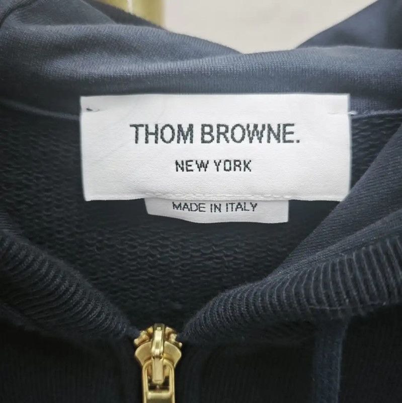 Thom Browne Thom Browne Blue Cotton Women's Cardigan 0089 Size XS / US 0-2 / IT 36-38 - 3 Thumbnail