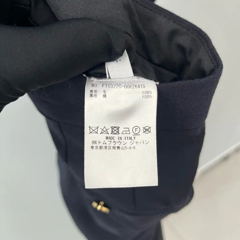 Thom Browne Thom Browne Classic Navy Wool Women's Pants 0089 Size 23" - 5 Thumbnail
