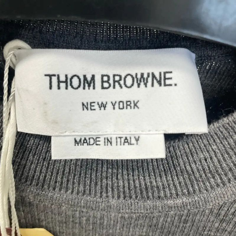 Thom Browne Thom Browne Gray Wool Sweater for Women 0089 Size S / US 4 / IT 40 - 5 Thumbnail