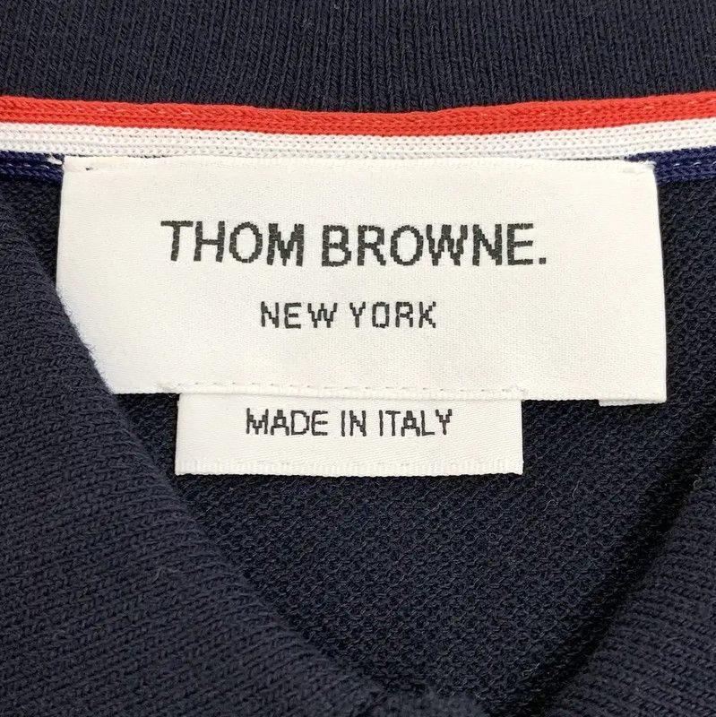 Thom Browne Thom Browne Women's Navy Cotton T-Shirt 0089 Size S / US 4 / IT 40 - 6 Thumbnail
