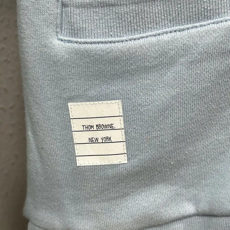 Thom Browne Thom Browne Light Blue Cotton Cardigan for Women 0089 Size S / US 4 / IT 40 - 3 Thumbnail