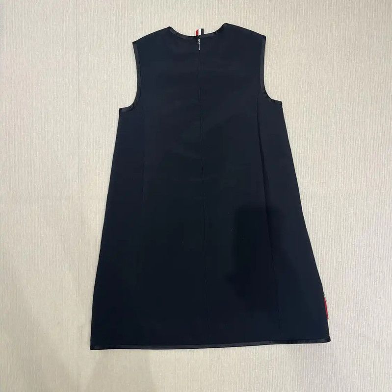 Thom Browne Thom Browne Black Wool A-Line Dress for Summer 0089 Size S / US 4 / IT 40 - 2 Thumbnail