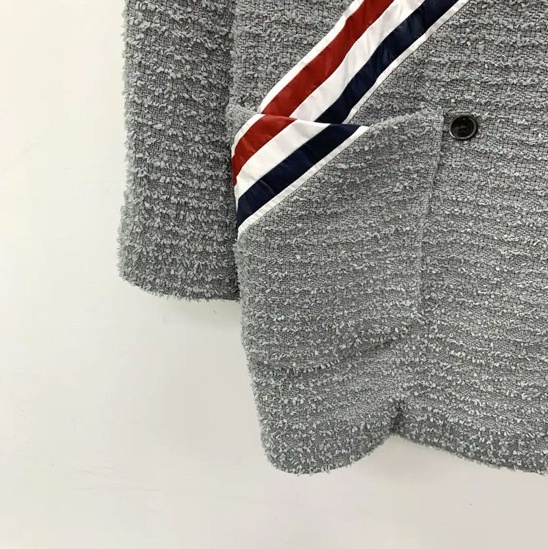 Thom Browne Thom Browne Gray Cotton Women's Jacket 0089 Size S / US 4 / IT 40 - 4 Thumbnail