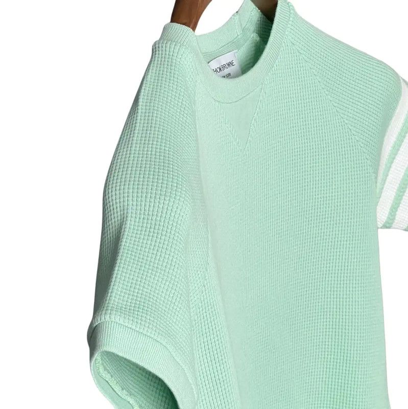 Thom Browne Thom Browne Green Cotton Short Sleeve Tee 0089 Size XL / US 12-14 / IT 48-50 - 6 Thumbnail