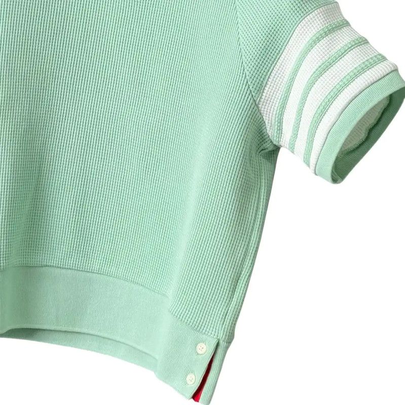 Thom Browne Thom Browne Green Cotton Short Sleeve Tee 0089 Size XL / US 12-14 / IT 48-50 - 5 Thumbnail