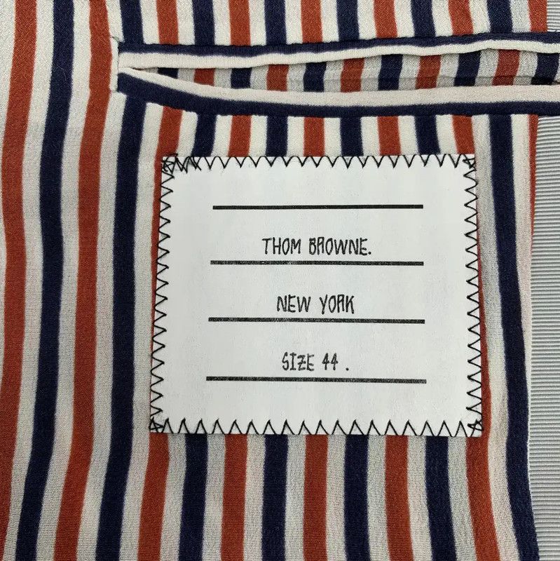 Thom Browne Thom Browne Striped Cotton Women's Jacket 0089 Size L / US 10 / IT 46 - 5 Thumbnail