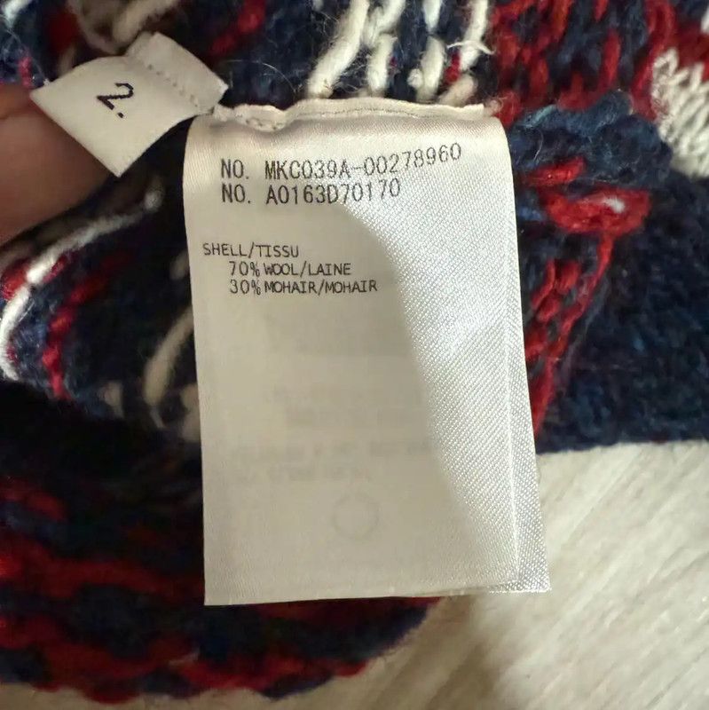 Thom Browne Thom Browne Women's Navy Wool Cardigan with Dogs 0089 Size ONE SIZE - 5 Thumbnail